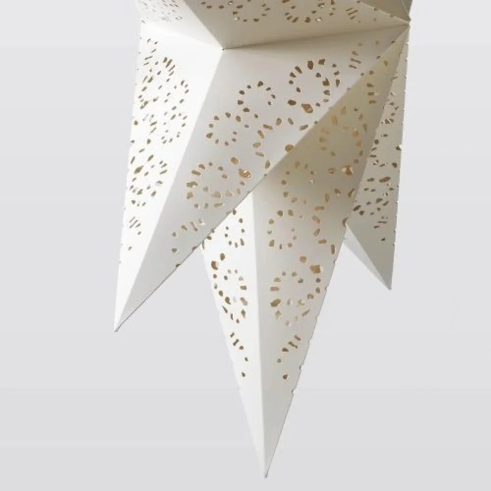 IKEA STRÅLA Oversized Star Lamp Shade – Lace White 35